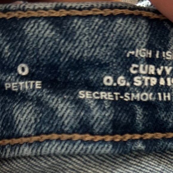 Old Navy Jeans Petite Size 0 High Rise Curvy O.G.Straight - Picture 6 of 6